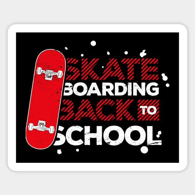 Skate Boarding ,Back To School 2024 Sticker by GrafiqueDynasty